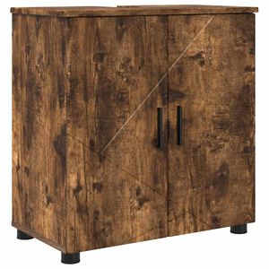 vidaXL K&uacute;peľňov&aacute; skriňa s &uacute;ložiskom Dymov&aacute; dub 61 x 35 x 64 cm