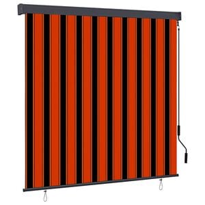 vidaXL Roleta Oranžov&aacute; a hned&aacute; 180 x 250 cm Textil a hlin&iacute;k
