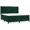 vidaXL Posteľn&yacute; r&aacute;m boxsping s matracom tmavozelen&yacute; 180x200 cm zamat