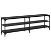 vidaXL TV skrinka Čierny dub 160 x 30 x 50 cm
