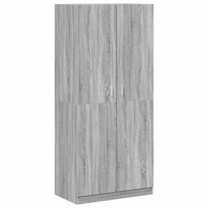 vidaXL &Scaron;atn&iacute;k siv&yacute; dub sonoma 90x52x200 cm spracovan&eacute; drevo