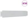 vidaXL Tr&aacute;vnikov&yacute; lem 10 ks, pozinkovan&aacute; oceľ 100x20 cm
