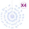 vidaXL Vianočn&aacute; svietiaca hviezda 140 LED 4 ks studen&eacute; biele 17 cm
