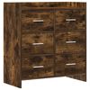 vidaXL Serv&iacute;rovacia skriňa Dymov&yacute; dub 75 x 33 x 80 cm Kompozitn&eacute; drevo
