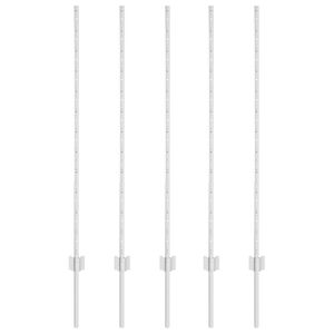 vidaXL Stĺp na plot. 5 pcs Strieborn&aacute; 120 cm Oceľ