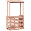 vidaXL Vonkaj&scaron;&iacute; barov&yacute; st&ocirc;l so strechou 112,5x57x195,5cm mas&iacute;vne drevo