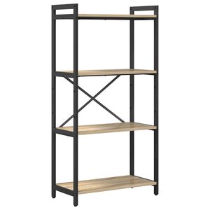 vidaXL Reg&aacute;l na knihy 60 x 30 x 120 cm Kompozitn&eacute; drevo Sonoma dub