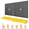 vidaXL Stena na n&aacute;radie 500x1000 mm 50 h&aacute;čikov PP