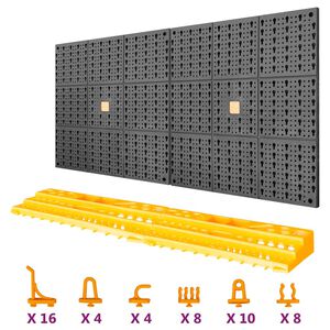 vidaXL Stena na n&aacute;radie 500x1000 mm 50 h&aacute;čikov PP