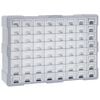 vidaXL Organiz&eacute;r so 64 z&aacute;suvkami 52x16x37,5 cm