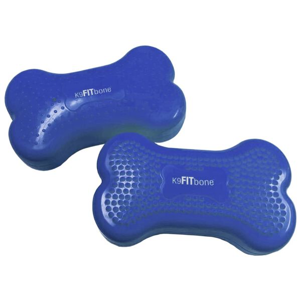 FitPAWS Balančn&aacute; plo&scaron;ina pre psy Mini K9FITbone 2 ks 29x16,5x6cm modr&aacute;