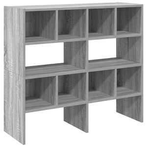 vidaXL Stojany na top&aacute;nky 2 ks stohovateľn&eacute; siv&eacute; sonoma 89,5x30x40 cm