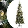 vidaXL Umel&yacute; vianočn&yacute; stromček Zelen&aacute; 240 cm PVC, plast a oceľ