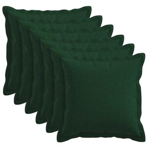 vidaXL Poťah na podložku 6 ks HOUTEN Tmavozelen&aacute; 30 x 30 cm