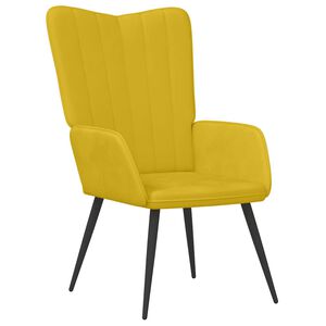 vidaXL Relaxačn&eacute; kreslo, horčicovo žlt&eacute;, zamat