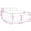 vidaXL Boxspring posteľ s matracom tmavohned&aacute; 200x200 cm l&aacute;tka