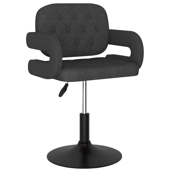 vidaXL Otočn&aacute; jed&aacute;lensk&aacute; stolička tmavosiv&aacute; l&aacute;tkov&aacute;