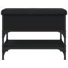 vidaXL Lavička na top&aacute;nky čierna 62x42x45 cm kompozitn&eacute; drevo