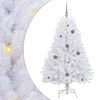 vidaXL Umel&yacute; vianočn&yacute; stromček 150 cm PVC a oceľ Biela