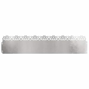 vidaXL Obrubn&iacute;ky tr&aacute;vnika 10 ks 103 x 0,05 x 22 cm Nehrdzavej&uacute;ca oceľ