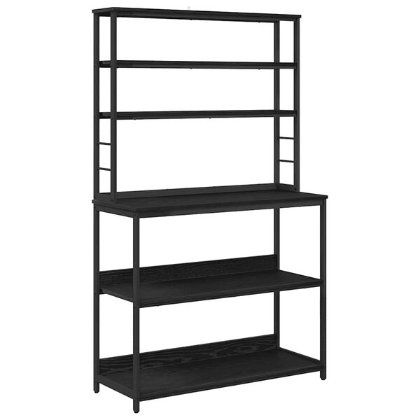 vidaXL Kuchynsk&aacute; polica Čierny dub 100 x 40 x 168 cm Kompozitn&eacute; drevo