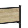 vidaXL Kovový posteľný rám bez matraca dub sonoma 107x203 cm