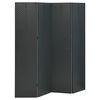 vidaXL Parav&aacute;n so 4 panelmi, antracitov&aacute; 160x180 cm oceľ