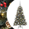 vidaXL Umel&yacute; vianočn&yacute; stromček Zelen&aacute; 120 cm PVC, plast a oceľ