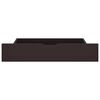 vidaXL Posteľn&yacute; r&aacute;m a 4 z&aacute;suvky tmavohned&yacute; 140x200 cm borovicov&yacute; mas&iacute;v