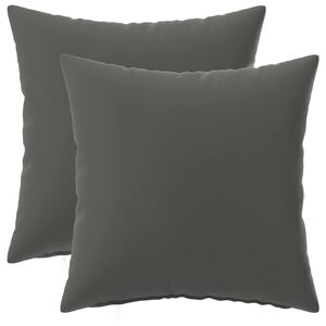 vidaXL Poťah na podložku 2 pcs HEERLEN Antracitov&aacute; 30 x 30 cm