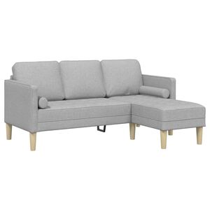 vidaXL Sada pohoviek Obl&aacute; &scaron;ed&aacute; 173 x 131 x 67 cm Polyester