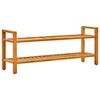 vidaXL Reg&aacute;l na top&aacute;nky s 2 policami 100x27x40 cm, dubov&yacute; mas&iacute;v