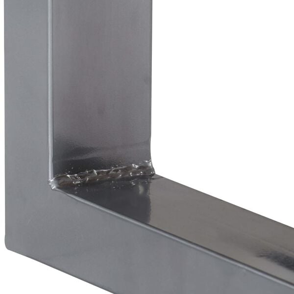 vidaXL Konzolový stolík z akáciového dreva a železa 115x35x76 cm