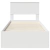 vidaXL R&aacute;m postele s čelnou doskou Biela 90 x 190 cm Kompozitn&eacute; drevo