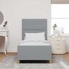 vidaXL R&aacute;m postele s čelnou doskou Svetlosiv&aacute; 80 x 200 cm l&aacute;tka