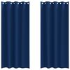 vidaXL Z&aacute;clony na zatemnenie s kr&uacute;žkami 2 ks Tmavomodr&aacute; 225 x 140 cm