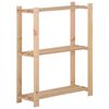 vidaXL &Uacute;ložn&yacute; reg&aacute;l s 3 policami 60x28,5x90 cm borovicov&yacute; mas&iacute;v