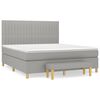 vidaXL Boxspring posteľ s matracom bledosiv&aacute; 180x200 cm l&aacute;tka