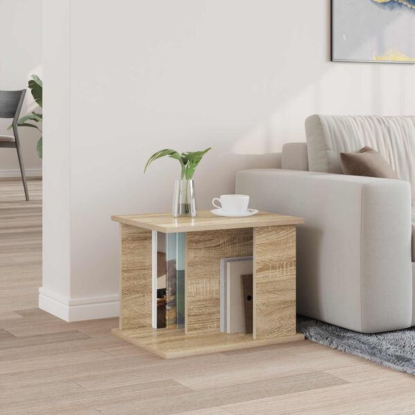 vidaXL Reg&aacute;l na časopisy Sonoma dub 35 x 35 x 45 cm Kompozitn&eacute; drevo