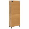 vidaXL Highboard so z&aacute;suvkou 2 pcs Remeseln&yacute; dub Kompozitn&eacute; drevo