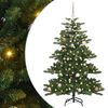 vidaXL Umel&yacute; Skl&aacute;pac&iacute; Vianočn&yacute; Stromček Zelen&aacute; 150 cm PVC a oceľ