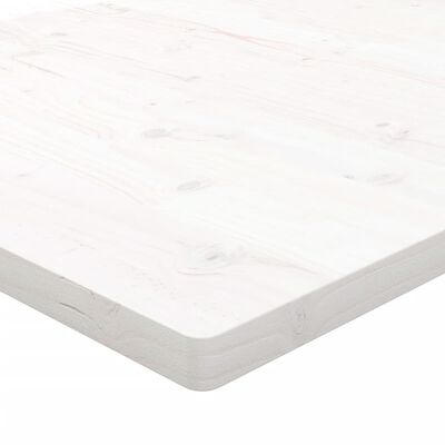 vidaXL Doska stolíka biela 80x40x2,5 cm masívne borovicové drevo
