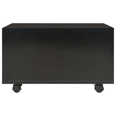 vidaXL Konferenčný stolík čierny 60x60x35 cm vysoko-lesklý drevotrieska