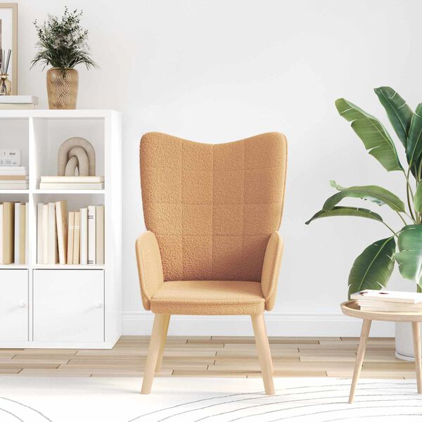 vidaXL kreslo B&eacute;žov&aacute; 62 x 67 x 95,5 cm Sherpa l&aacute;tka