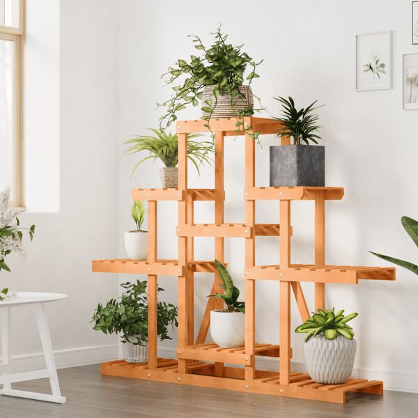 vidaXL Stojan na kvetiny 110x25x96 cm masívna jedľa