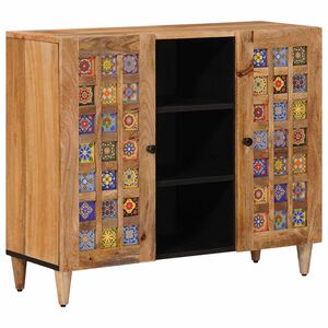 vidaXL Serv&iacute;rovacia skriňa s poličkou Pr&iacute;rodn&aacute; 90 x 33,5 x 75 cm