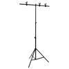 vidaXL Stojan na fotopozadie v tvare T čierny 91x60x(70-200) cm