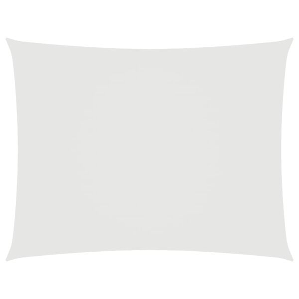 vidaXL Tieniaca plachta oxfordsk&aacute; l&aacute;tka obdĺžnikov&aacute; 6x7 m biela