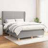 vidaXL Boxspring posteľ s matracom bledosiv&yacute; 140x190 cm l&aacute;tka