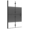 vidaXL Skladac&iacute; sprchov&yacute; k&uacute;t ESG 80x140 cm čierny